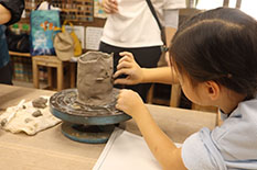 風景（冬休み親子陶芸体験）