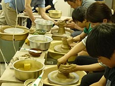 風景（陶芸祭　ロクロ体験教室）